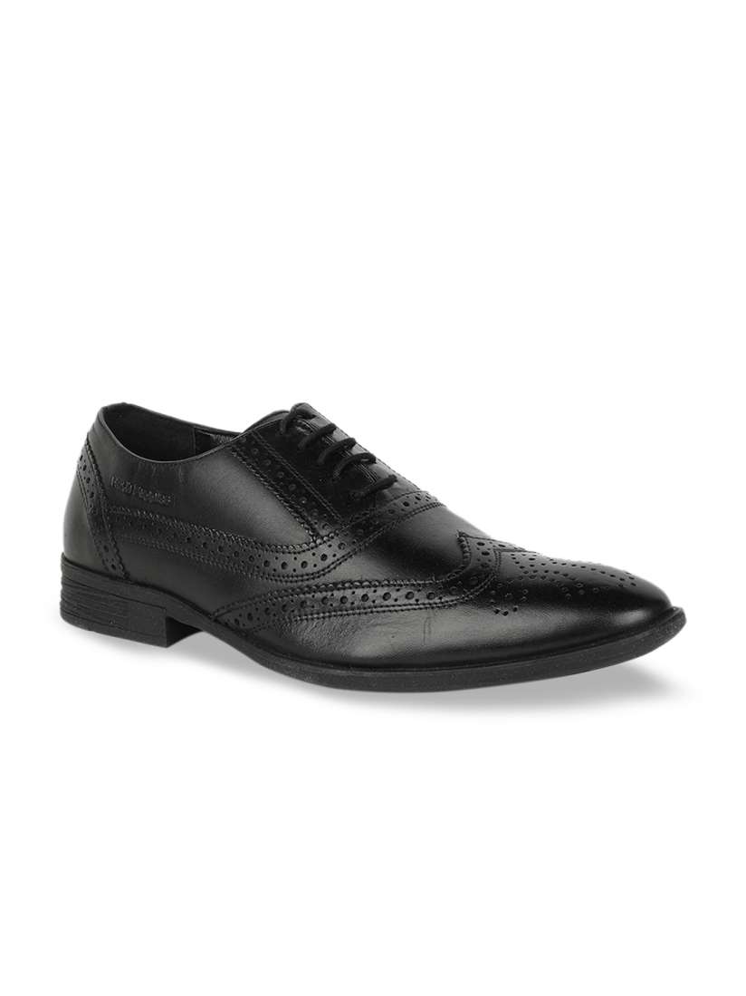 Buy Hush Puppies Men Black Solid Formal Leather Brogues Formal Shoes for Men 13065424 Myntra