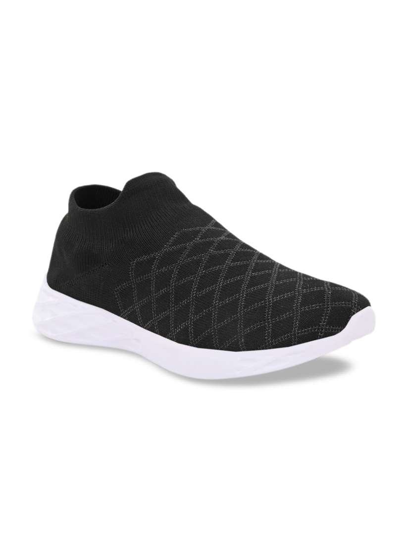 Buy Provogue Men Black Slip On Mid Top Sneakers Casual Shoes for Men 13065774 Myntra