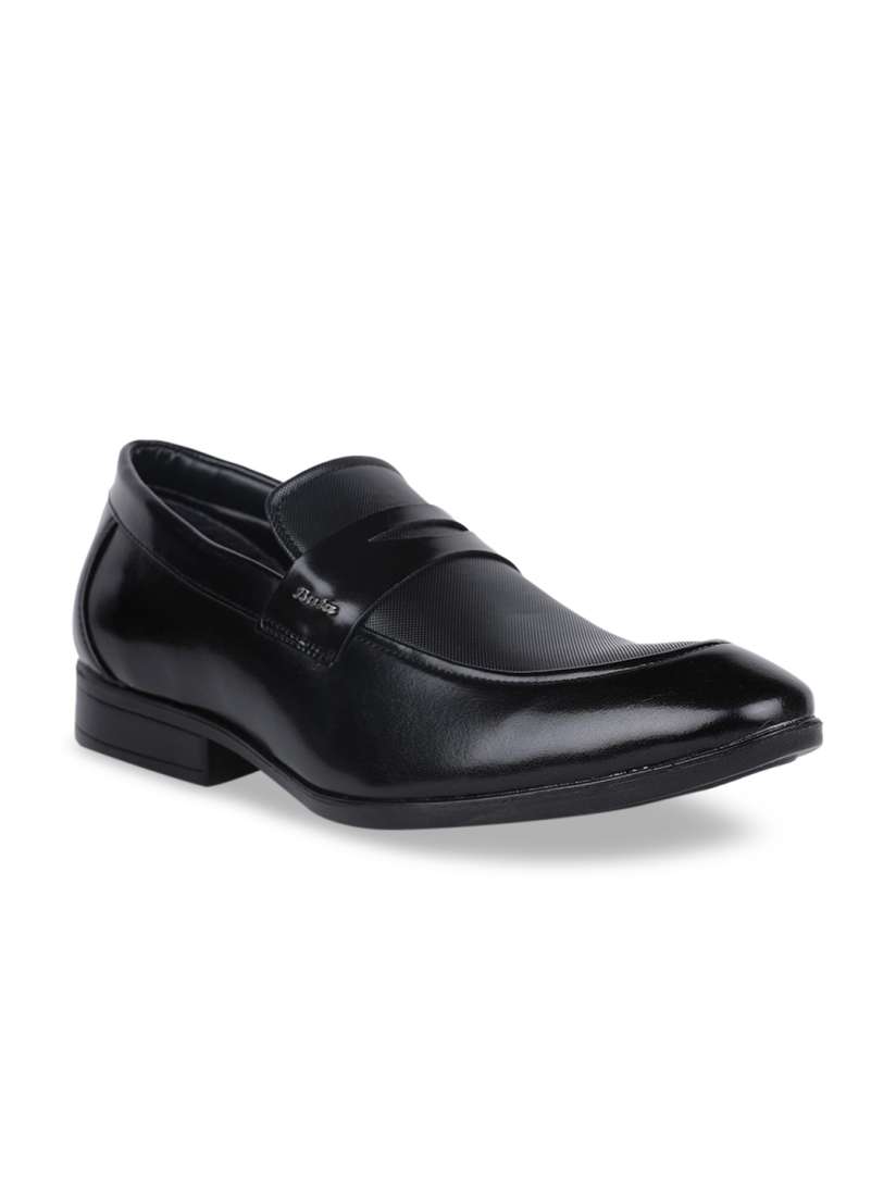 Buy Bata Men Black Textured Formal Slip On Shoes Formal Shoes for Men 13075854 Myntra