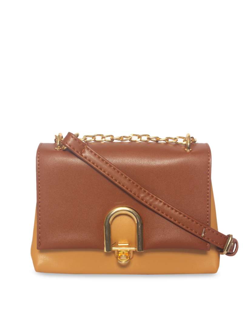 Buy Miss CL Tan Brown Solid Sling Bag Handbags for Women 12883174 Myntra