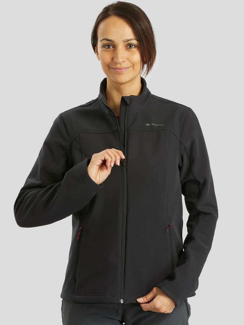 Buy FORCLAZ By Decathlon Women Black Solid Windcheater Sporty Jacket Jackets for Women 12926294 Myntra