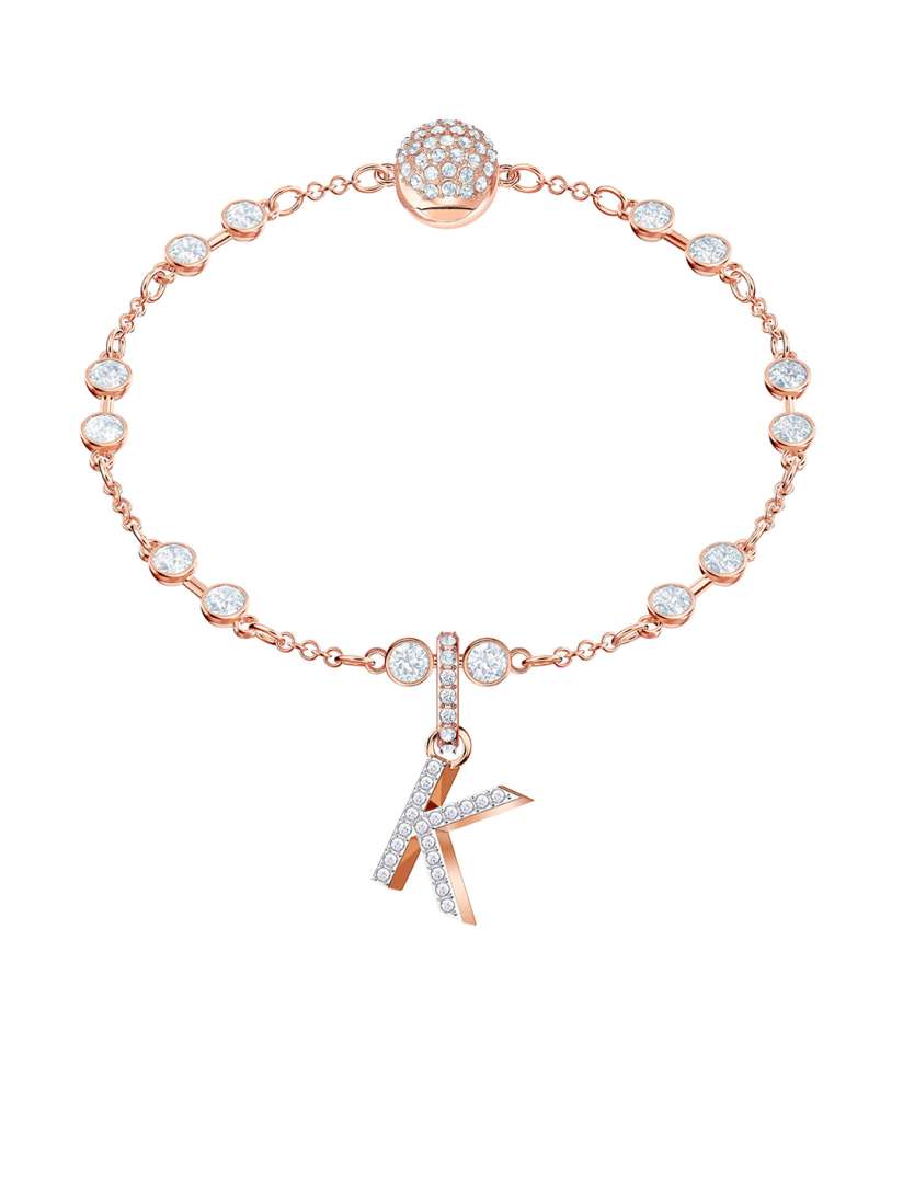 Buy SWAROVSKI Rose Gold Plated White Stone Studded Letter K Pendant Pendant for Women 13133842 Myntra
