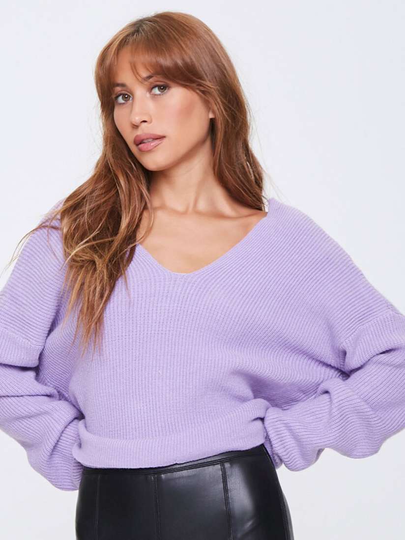 Purple sweater forever 21 hotsell