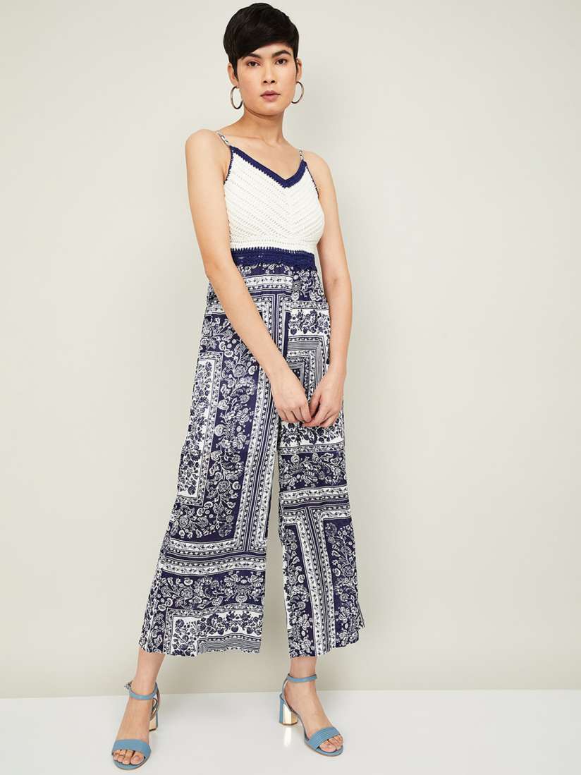 Navy culotte jumpsuit new arrivals