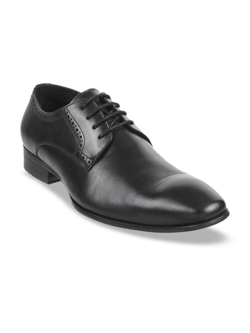 Buy DAVINCHI Men Black Solid Leather Formal Shoes Formal Shoes for Men 13220590 Myntra