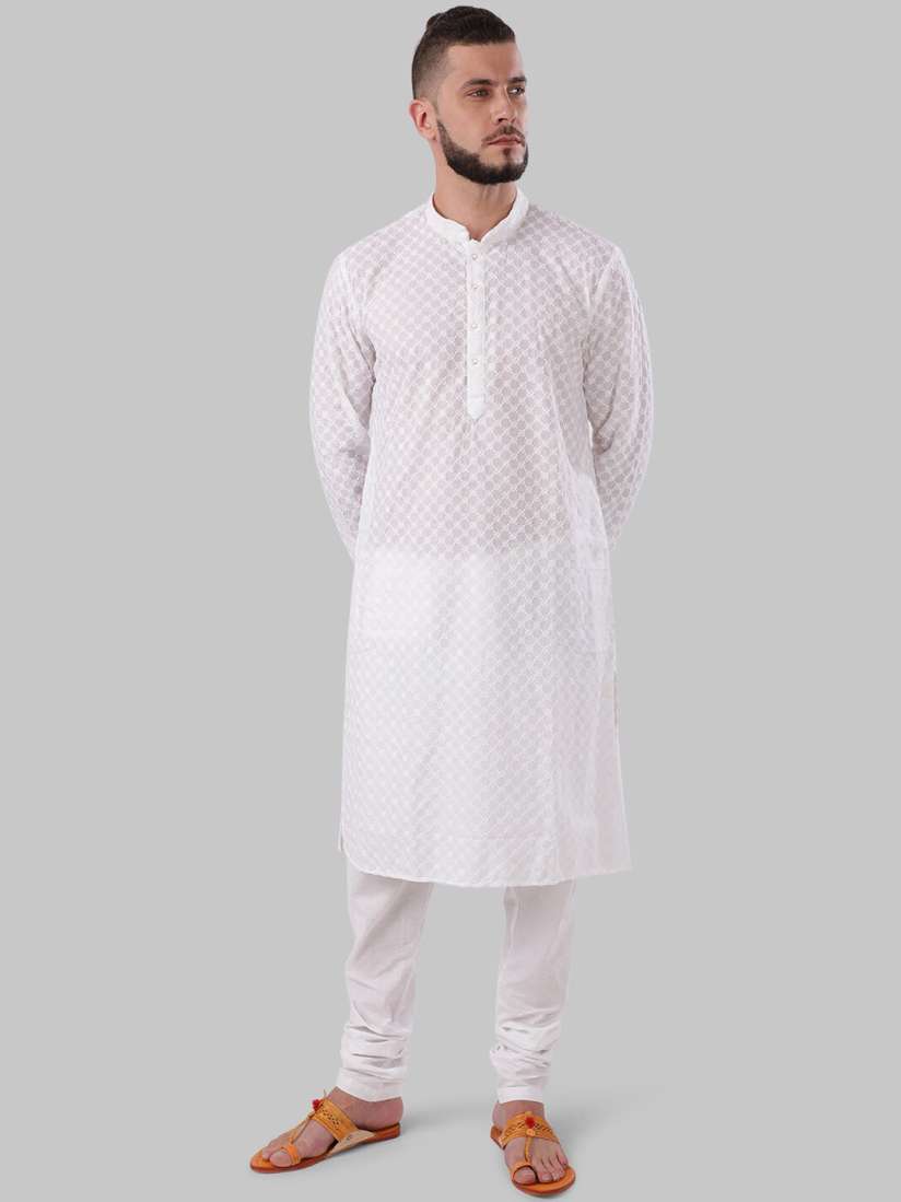 Raymond kurta pajama white online