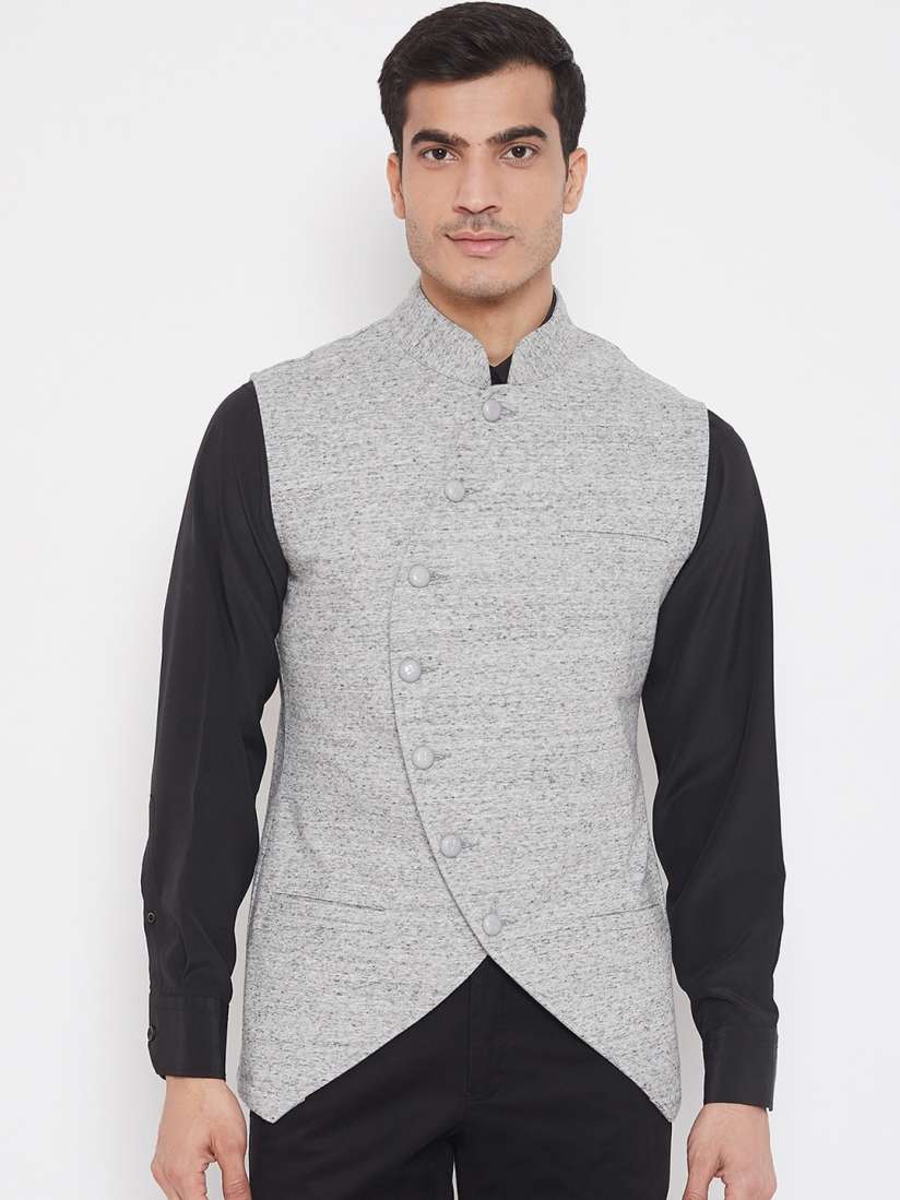 Hypernation solid men's waistcoat shop
