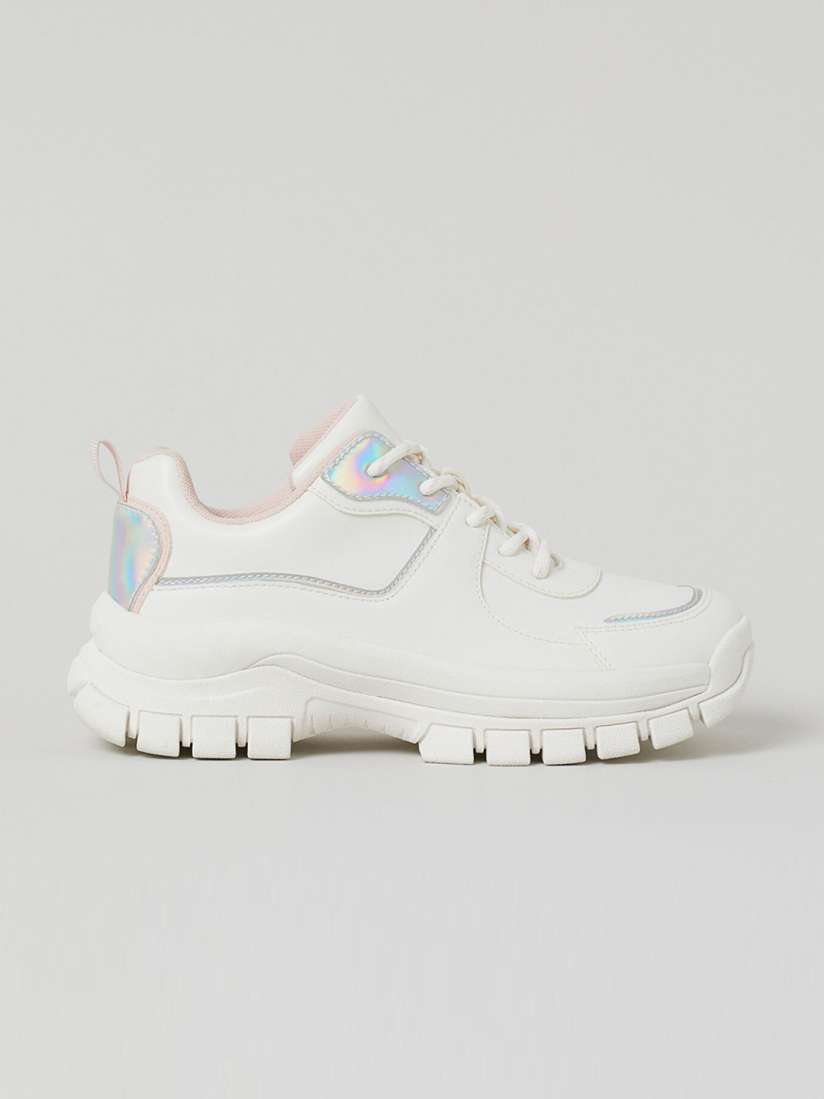 Buy H M Girls White Chunky Trainers Casual Shoes for Girls 13286618 Myntra