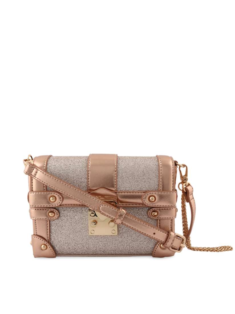 Buy Jelly Bunny Gold Toned Textured Sling Bag Handbags for Women 13294880 Myntra
