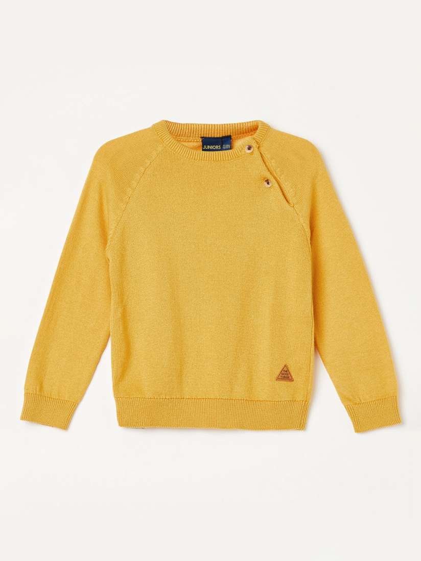 Buy Juniors by Lifestyle Infant Boys Mustard Yellow Solid Pullover Sweater Sweaters for Boys 13310054 Myntra