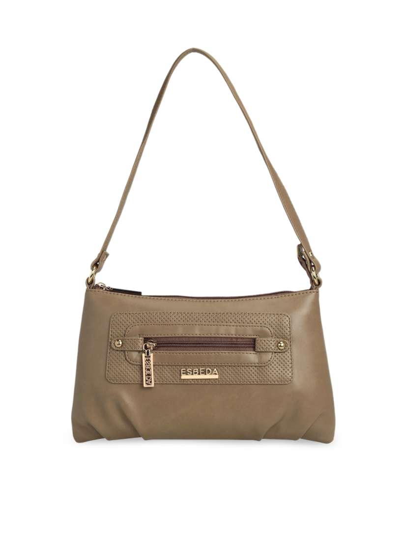Buy ESBEDA Beige Solid Shoulder Bag Handbags for Women 13317128 Myntra