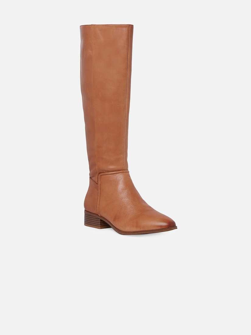 Buy ALDO Women Camel Brown Solid Leather High Top Flat Boots Boots for Women 13324558 Myntra