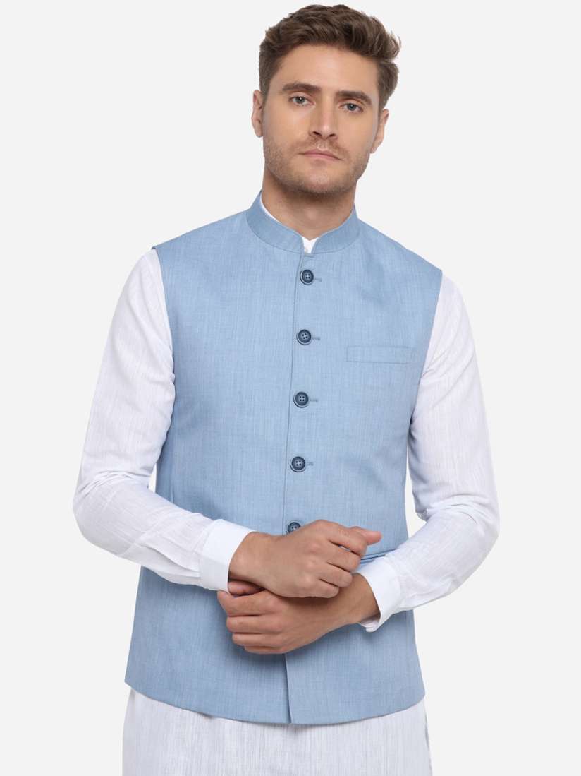 Modi jacket jade blue top