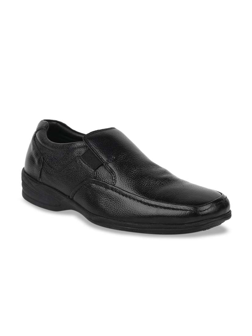 Buy Hush Puppies Men Black Solid Formal Leather Slip On Shoes Formal Shoes for Men 13328686 Myntra