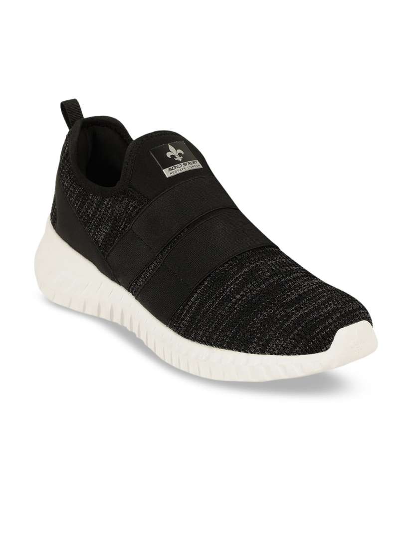 Buy Bond Street By Red Tape Men Black Textile Walking Shoes Sports Shoes for Men 13174792 Myntra