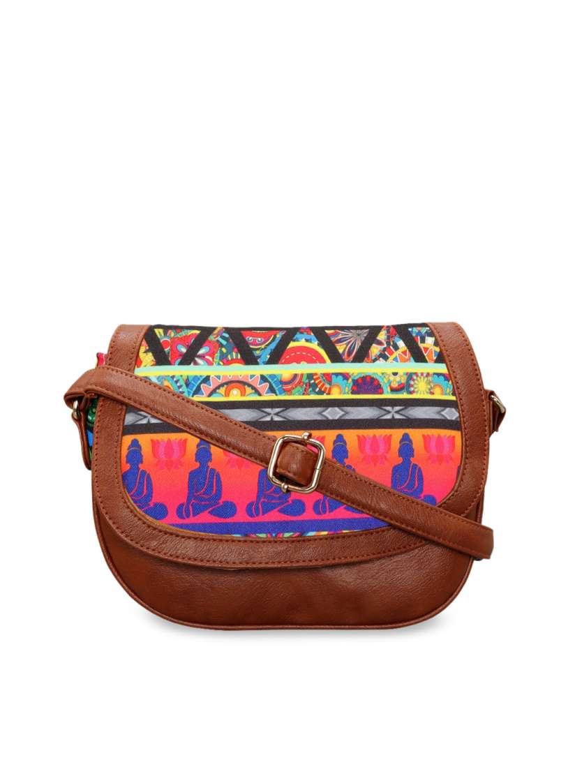 Buy All Things Sundar Multicoloured Printed Sling Bag Handbags for Women 13172864 Myntra