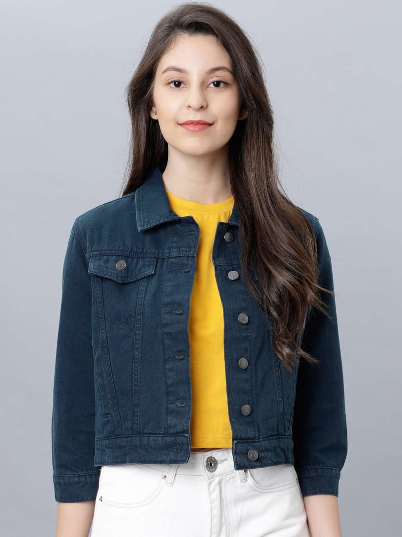 Jabong denim jacket shop