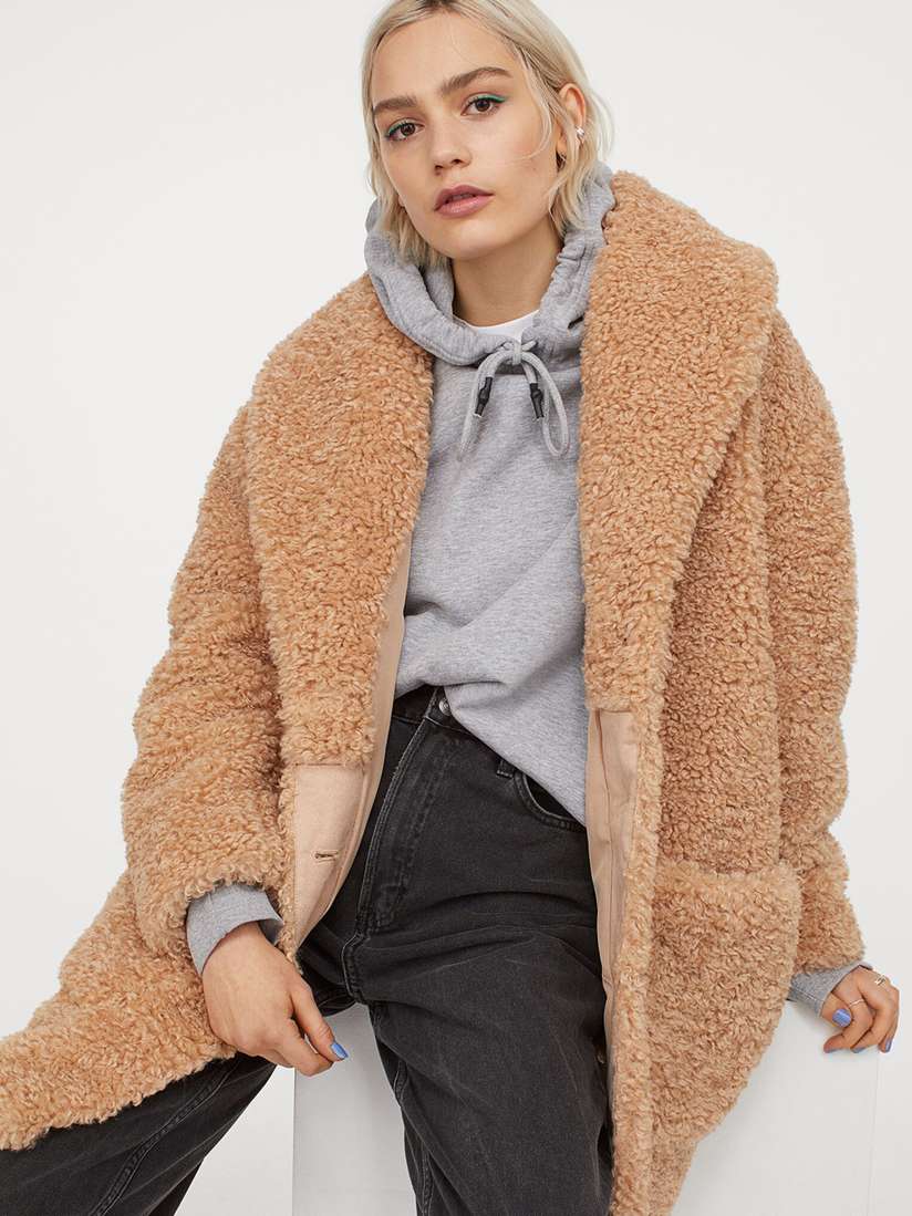 Teddy Bear Jacket Hm Long Teddy Coat Womens Coats Long Teddy Bear