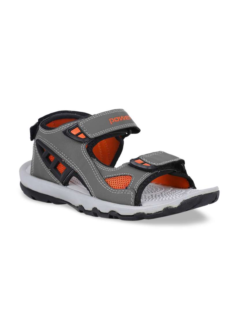 Buy Power Men Grey Orange Sports Sandal Sandals for Men 13182416 Myntra
