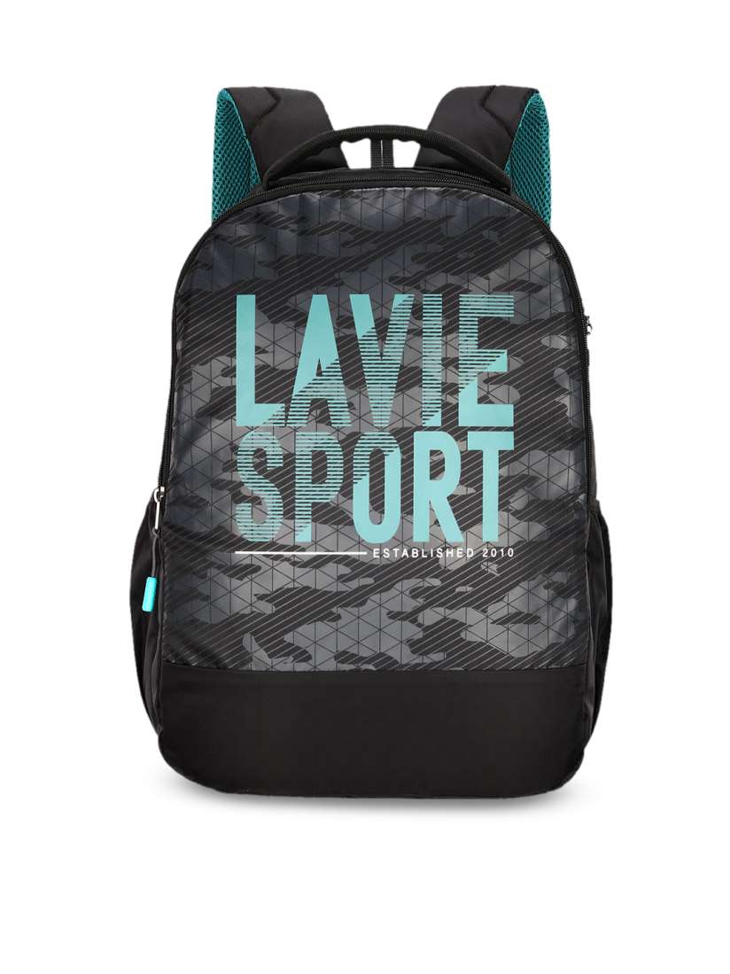 Buy Lavie Sport Unisex Black Camouflage Backpack Backpacks for Unisex 11448494 Myntra