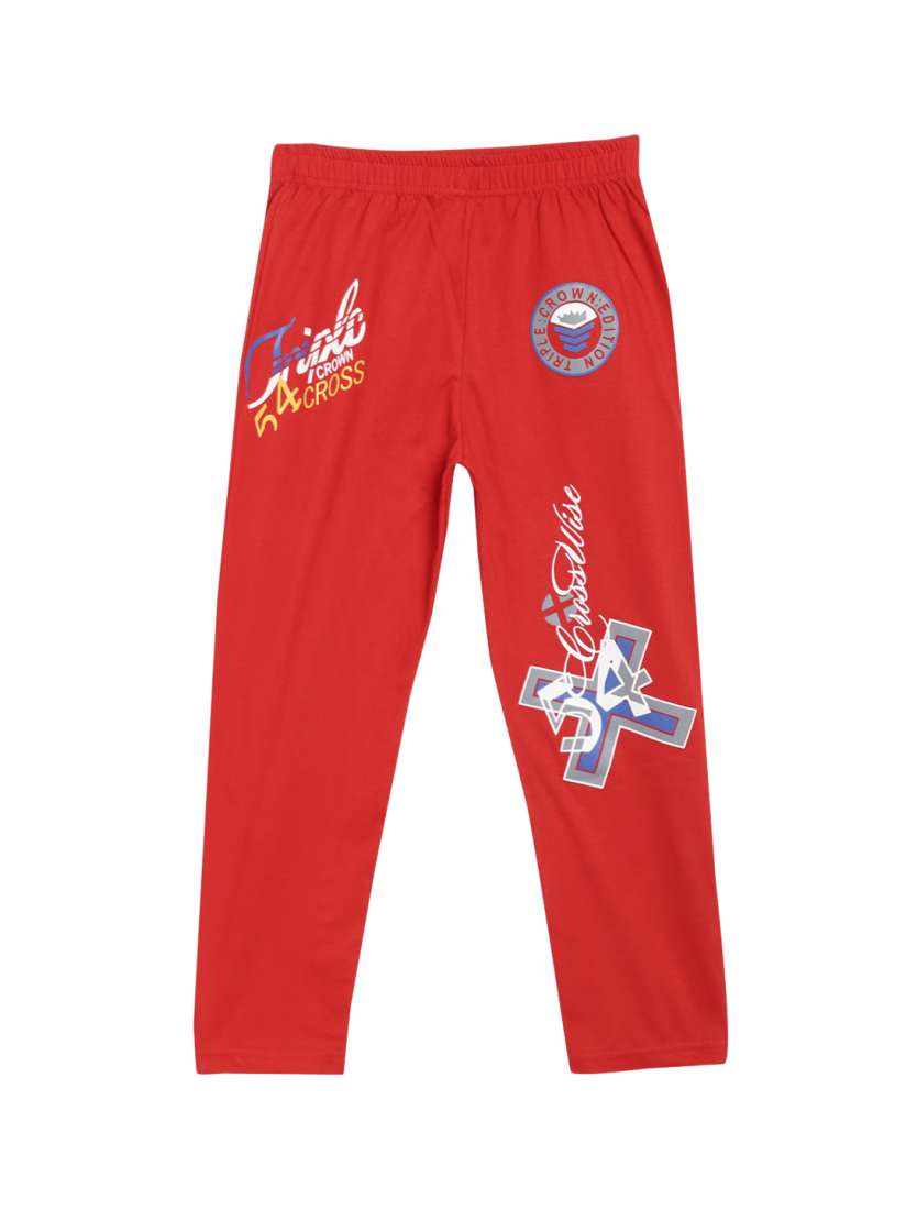 Buy SWEET ANGEL Boys Red Printed Straight Fit Track Pants Track Pants for Boys 11512174 Myntra