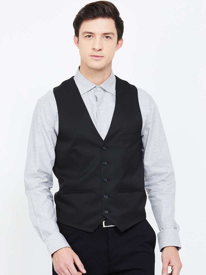 Waistcoat myntra discount