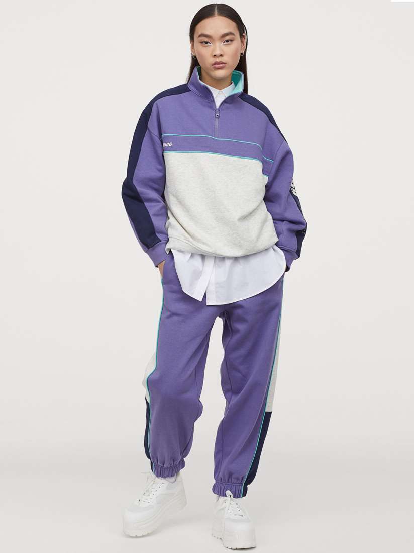 H&m purple sweatpants best sale