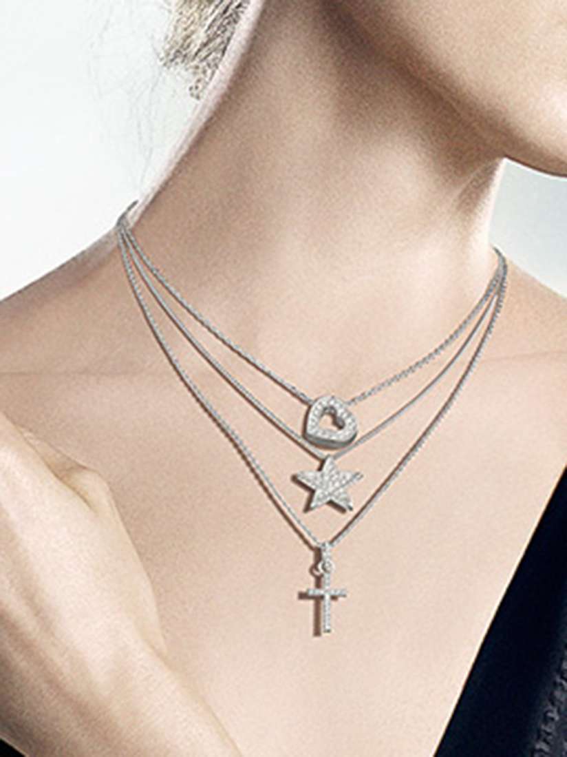 Mini cross pendant swarovski top