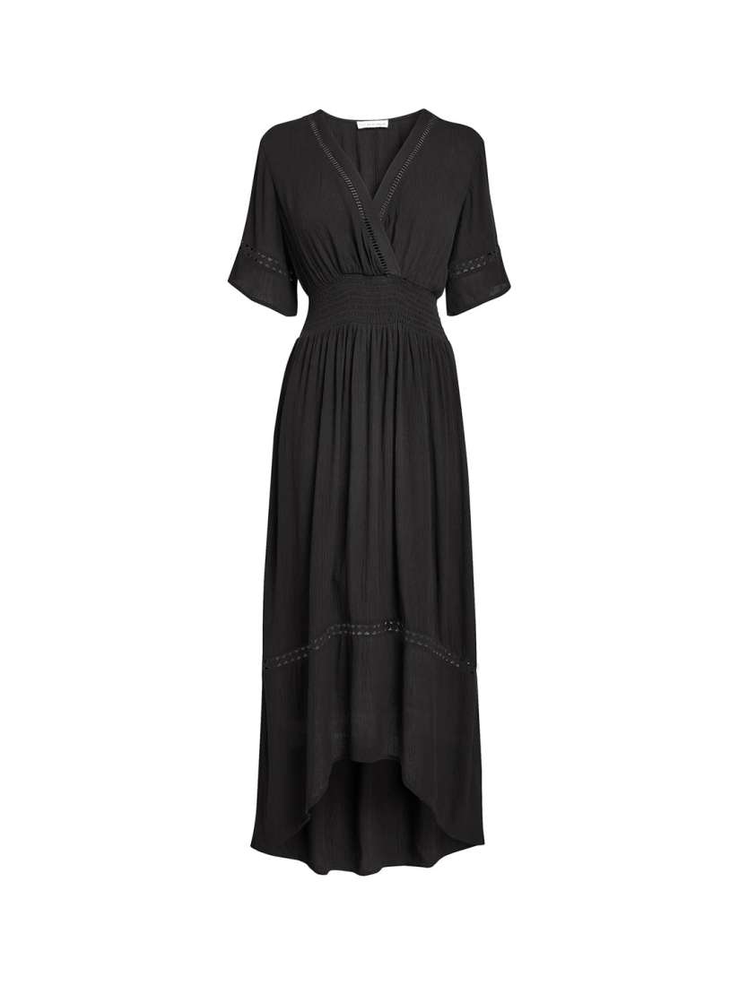 Myntra black maxi dress hot sale
