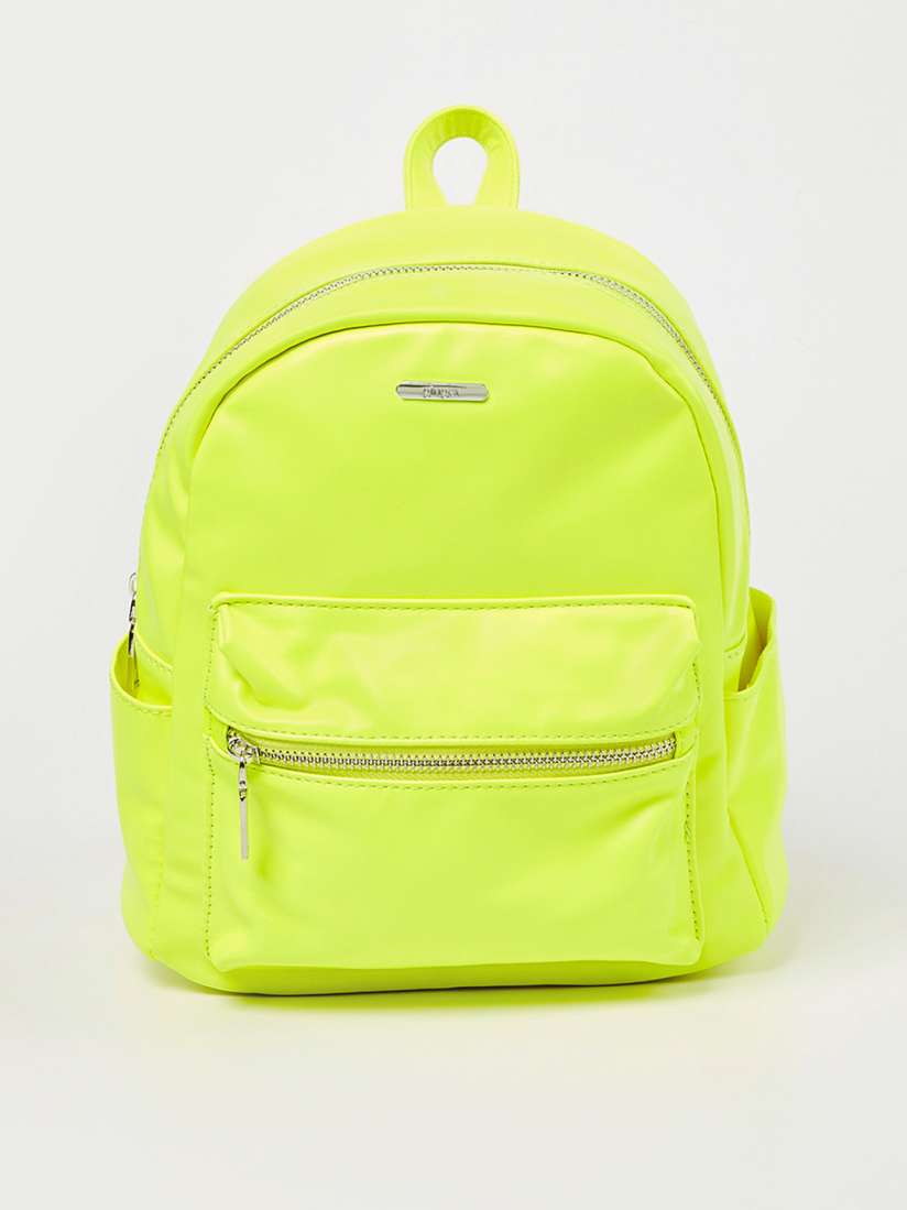 Buy Ginger by Lifestyle Women Fluorescent Green Solid Backpack Backpacks for Women 11559630 Myntra