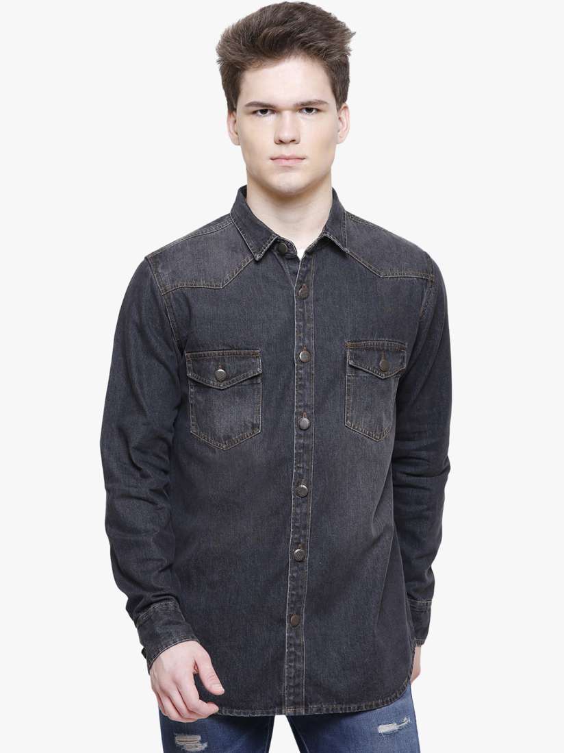 Jeans shirt myntra sales