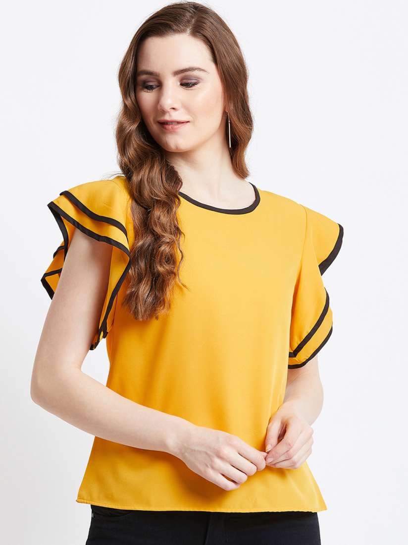 Myntra yellow top store