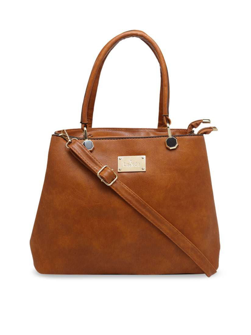 Buy Ladida Brown Textured Handheld Bag Handbags for Women 11612830 Myntra