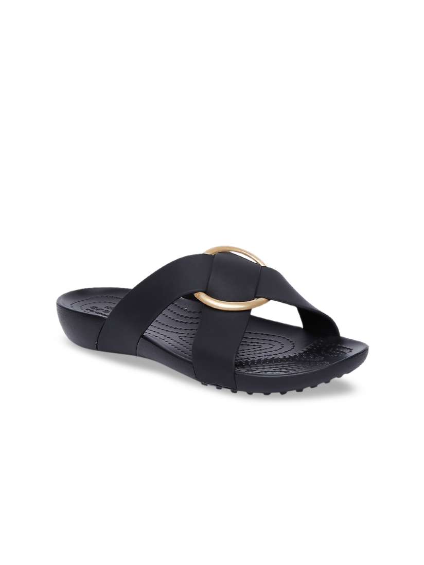 Buy Crocs Serena Women Black Solid Sliders Flip Flops for Women 11613300 Myntra