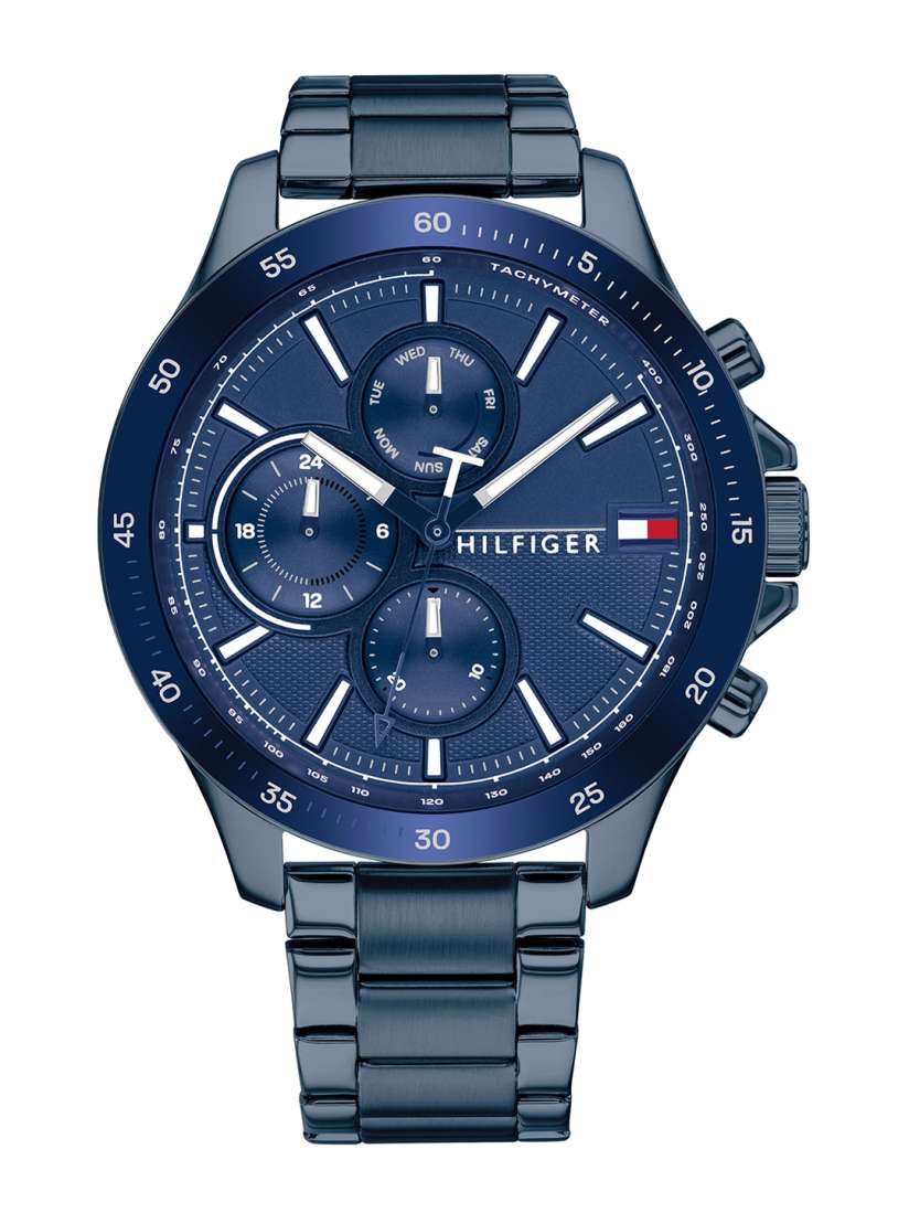 Tommy hilfiger analog black dial men's watch store