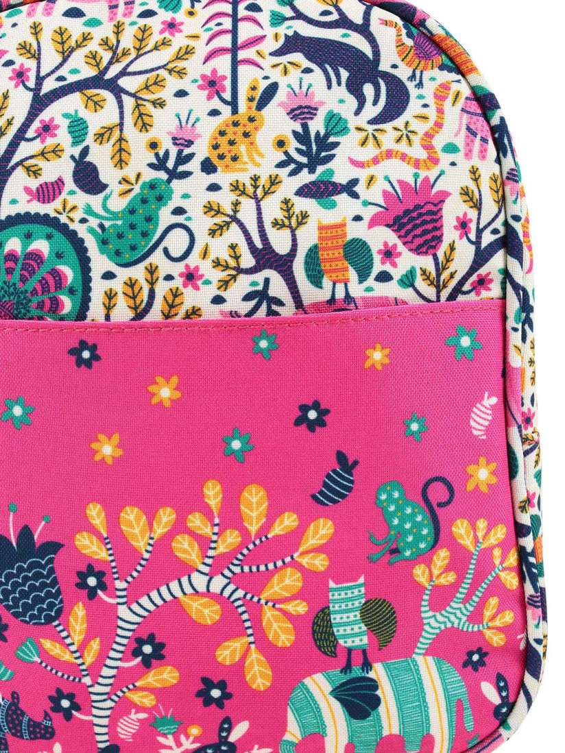 Buy Chumbak Pink Off White Printed Lunch Bag Handbags for Unisex 11622354 Myntra