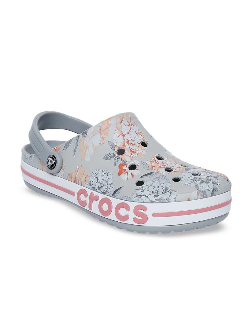 Buy Crocs Bayaband Unisex Grey Printed Clogs Flip Flops for Unisex 11450670 Myntra
