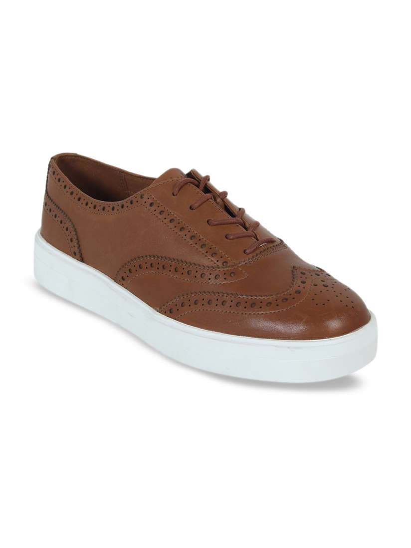 Buy Clarks Men Brown Leather Brogues Casual Shoes for Men 11453448 Myntra