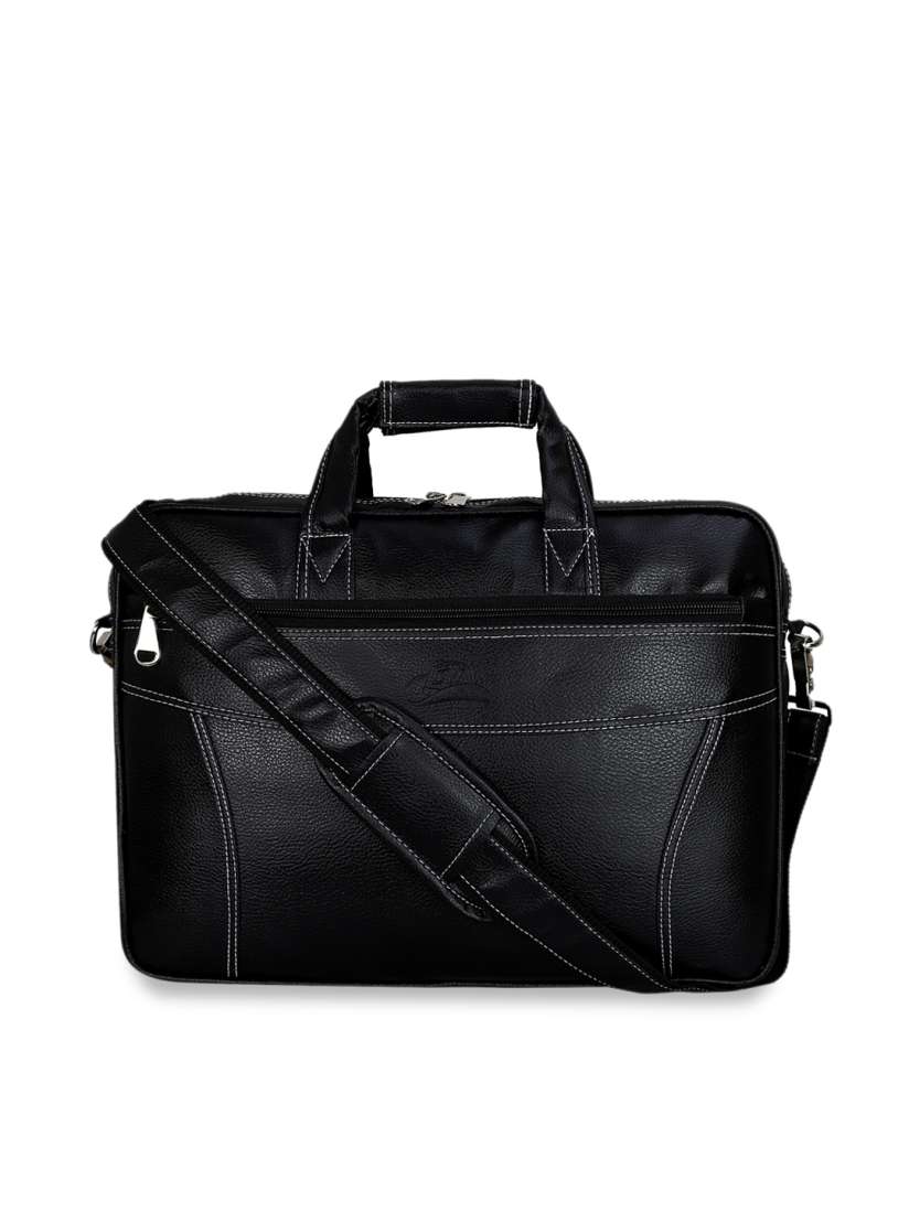 Buy Leather World Unisex Black Solid Laptop Bag Laptop Bag for Unisex 11463332 Myntra
