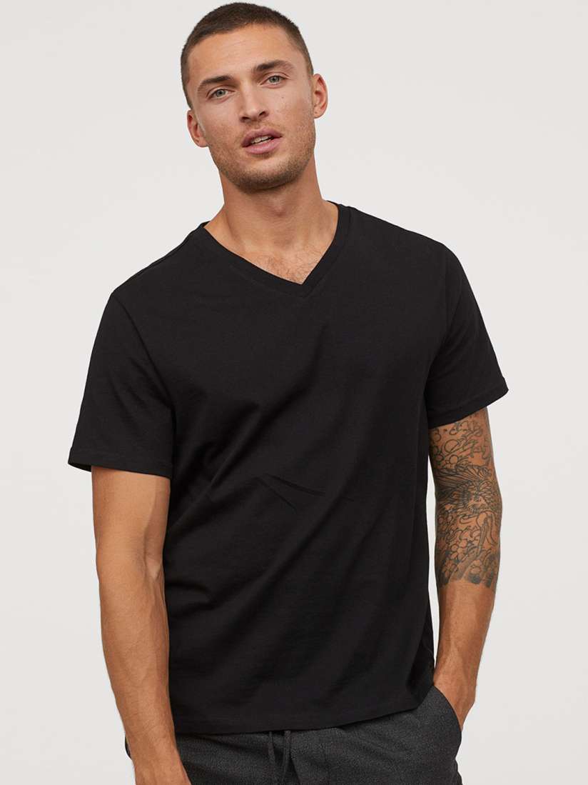 Black t shirt myntra outlet