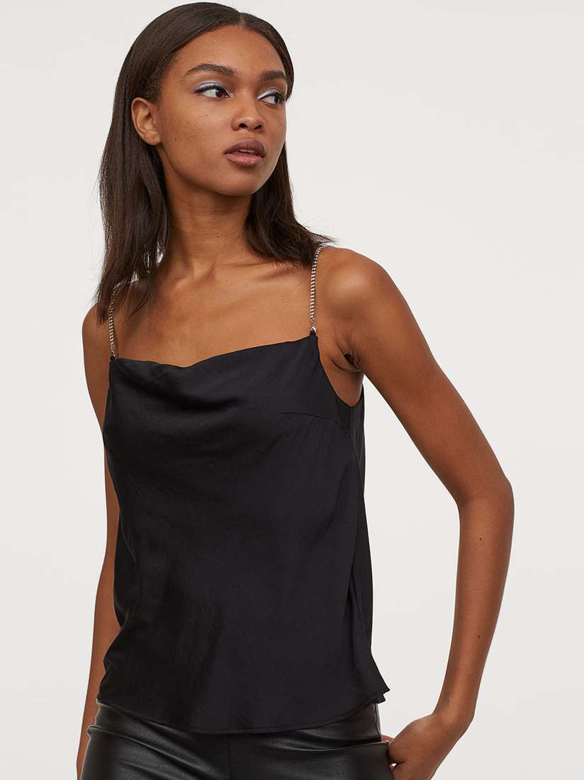 black satin tops for womens