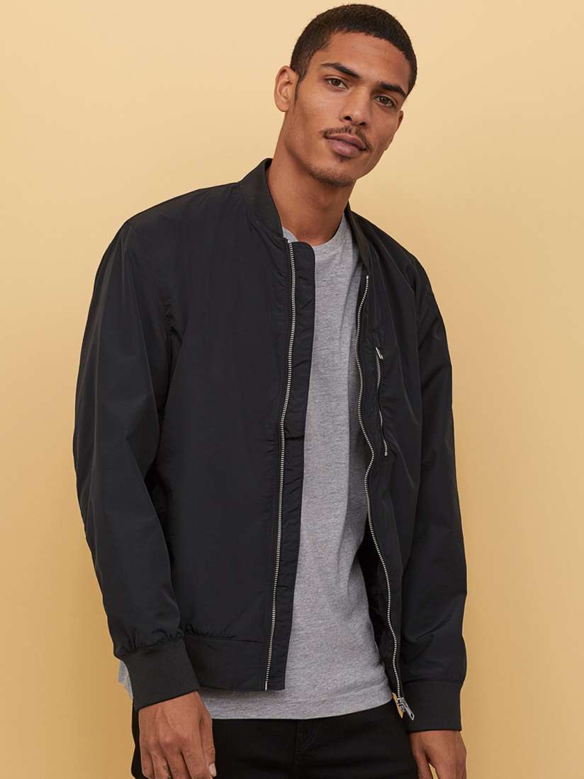 Buy H M Men Nylon Blend Bomber Jacket Jackets for Men 11472568 Myntra