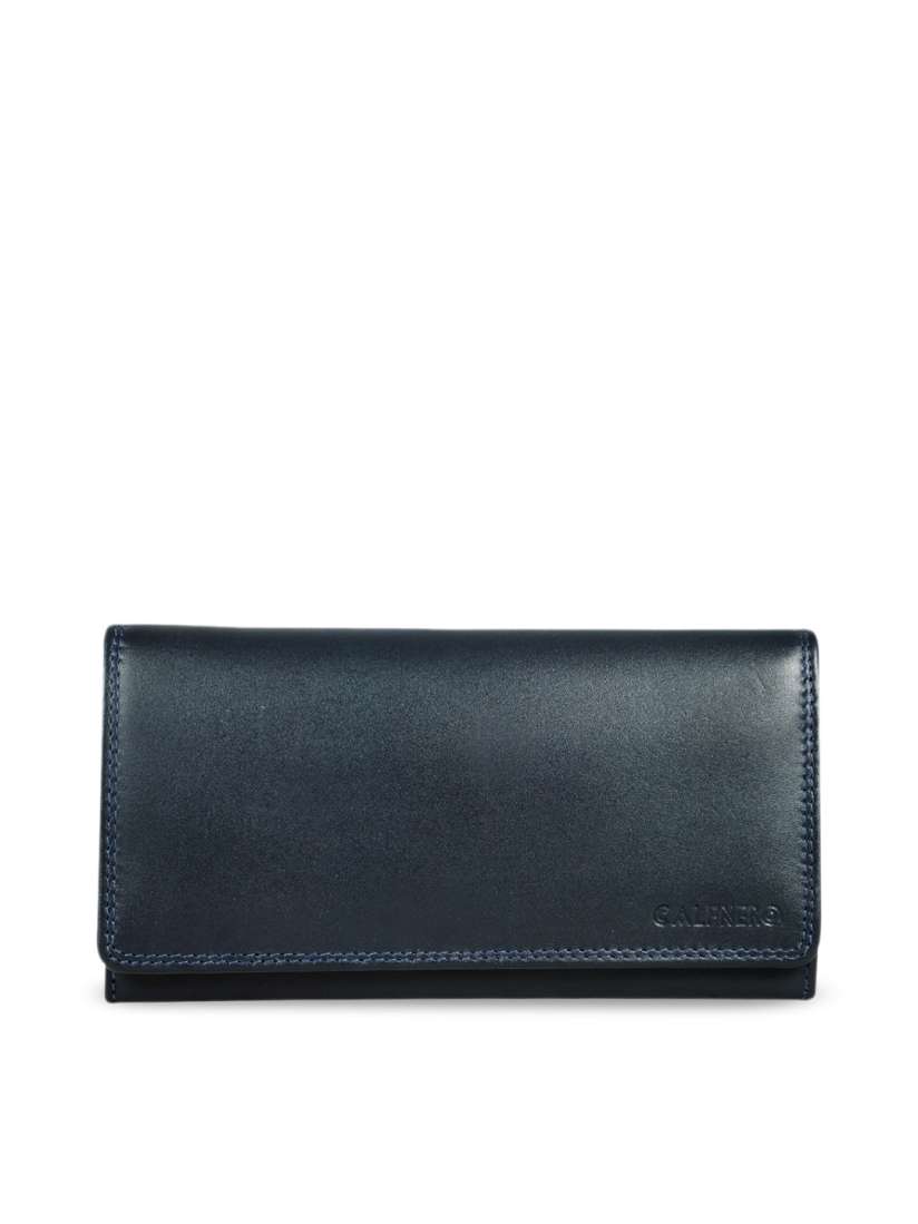 Buy CALFNERO Women Blue Solid Genuine Leather Two Fold Wallet Wallets for Women 11486382 Myntra