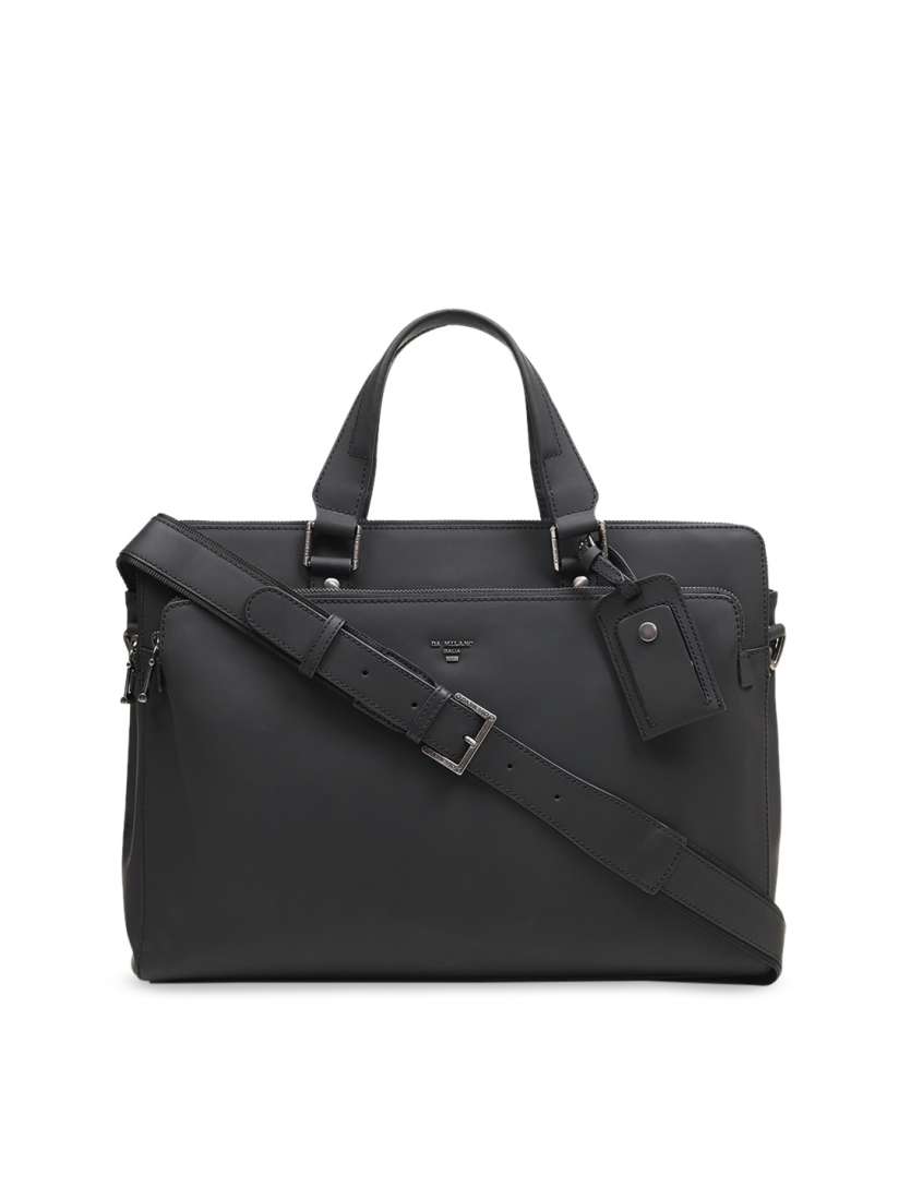 Buy Da Milano Unisex Black Solid Laptop Bag Laptop Bag for Unisex 11490692 Myntra