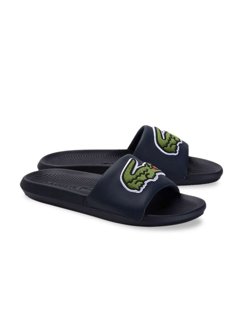 Lacoste sliders navy cheap