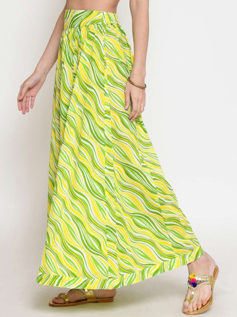 Green maxi skirt 2020 top