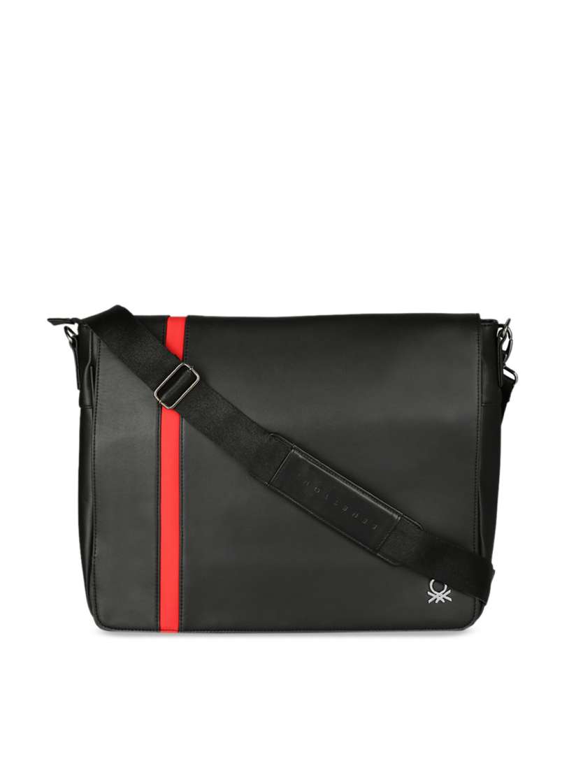 Buy United Colors of Benetton Unisex Black Solid Messenger Bag Messenger Bag for Unisex 11627244 Myntra