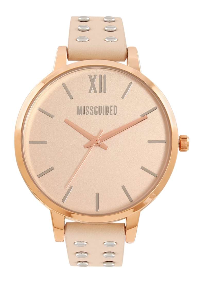 Buy Missguided Women Rose Gold Analogue Leather Watch MG043P Watches for Women 11634078 Myntra