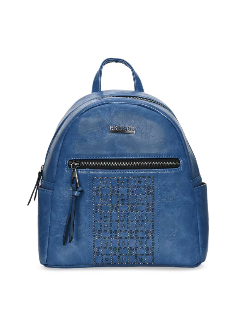 Buy ESBEDA Women Blue Solid Backpack Backpacks for Women 11648076 Myntra