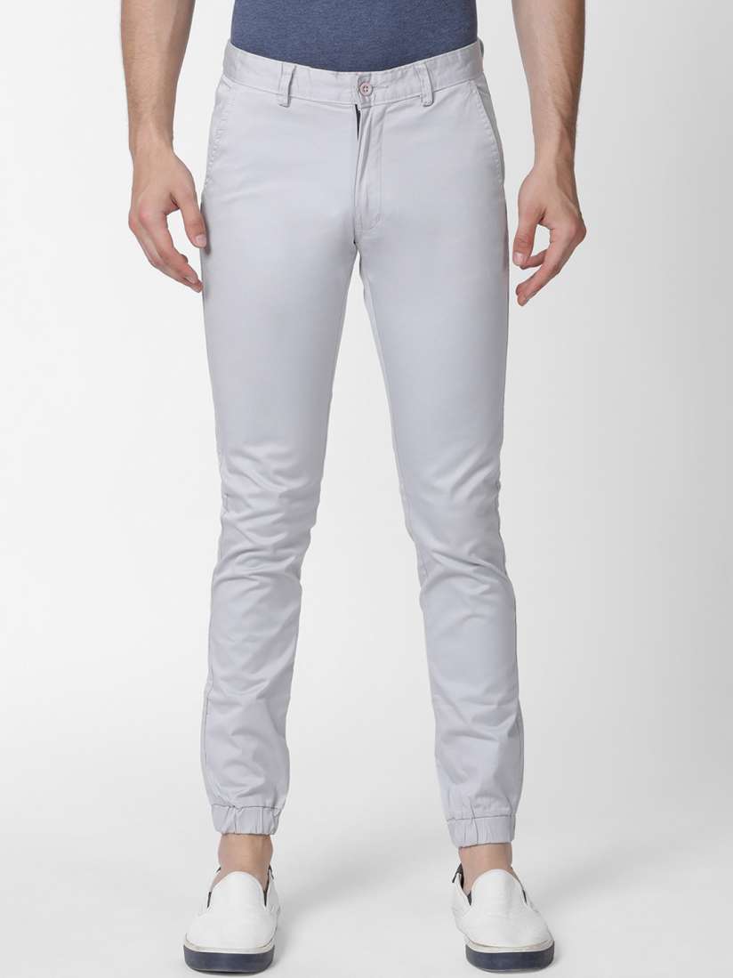 Mens grey skinny joggers cheap